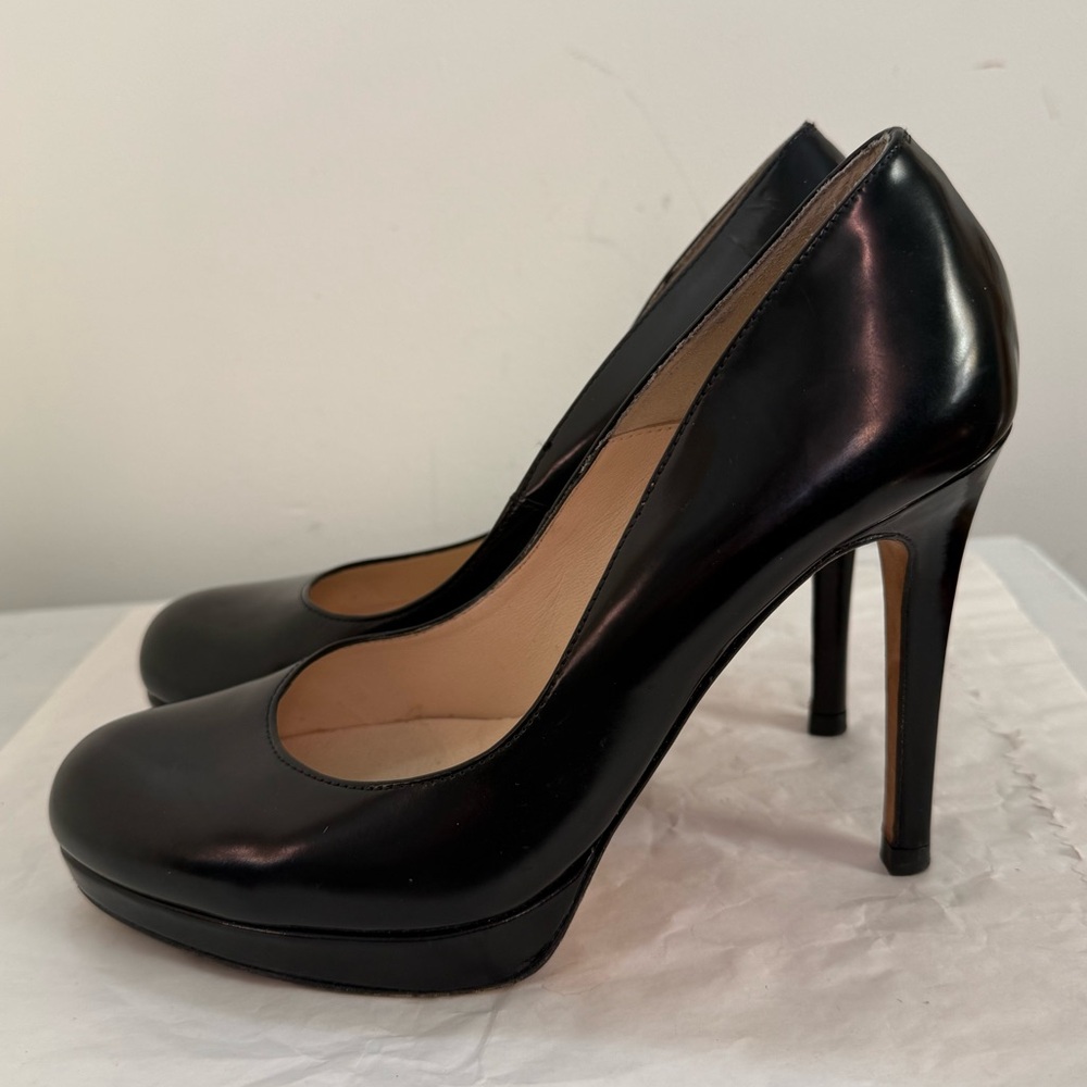 LK Bennett Black Platform High Heel Pump - Women's 7.5 - Picture 3 of 12